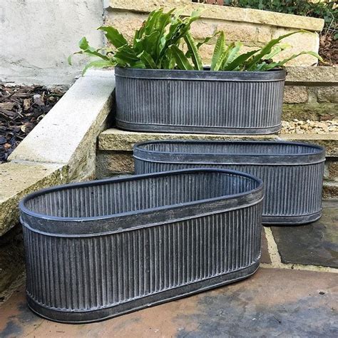 galvanized steel planter boxes|galvanized tub planter tractor supply.